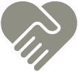 icon of hands holding in a heart shape